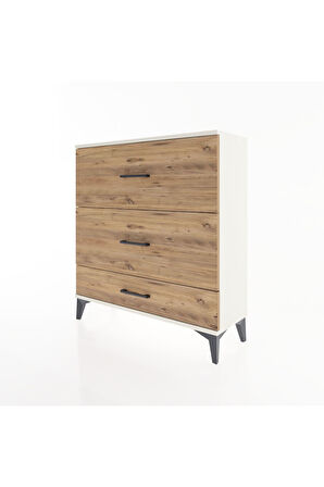 Arges Şifonyer 3 Çekmeceli 88x30x96 Aytaşı-Çam