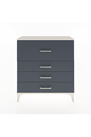 Arges Şifonyer 4 Çekmeceli 88x30x96 Aytaşı-Antrasit