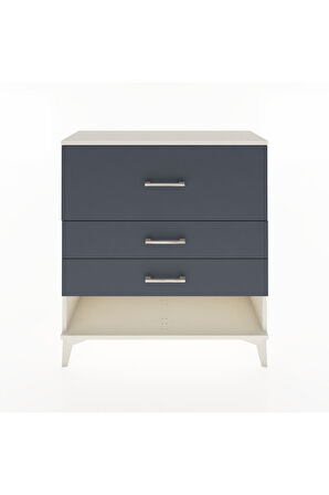 Arges Şifonyer 3 Çekmeceli 88x30x96 Aytaşı-Antrasit