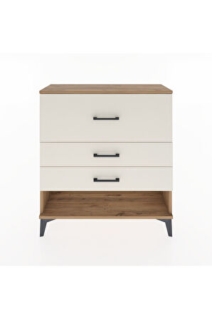 Arges Şifonyer 3 Çekmeceli 88x30x96 Çam-Aytaşı