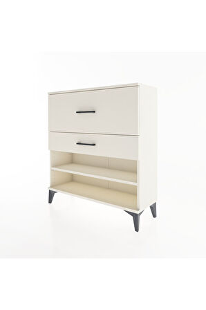 Arges Şifonyer Tek Raflı 2 Çekmeceli 88x30x96 Aytaşı-Aytaşı