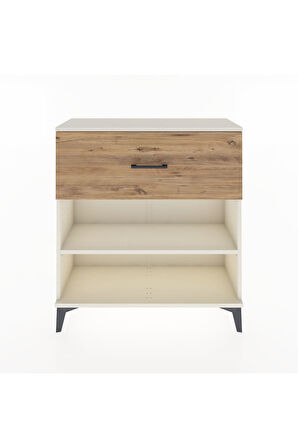 Arges Şifonyer Tek Raflı Tek Çekmeceli 88x30x96 Aytaşı-Çam
