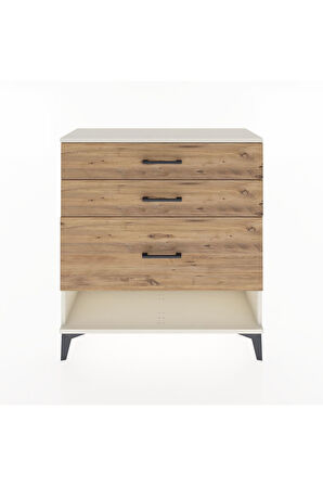 Arges Şifonyer 3 Çekmeceli 88x30x96 Aytaşı-Çam