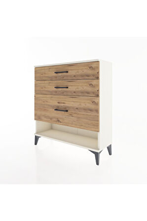 Arges Şifonyer 3 Çekmeceli 88x30x96 Aytaşı-Çam