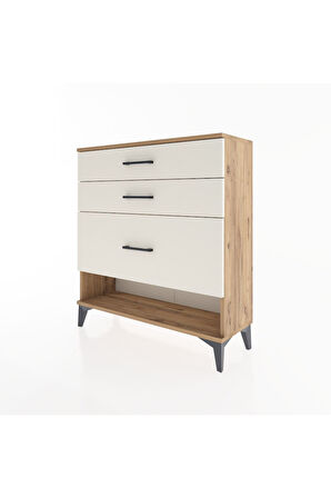 Arges Şifonyer 3 Çekmeceli 88x30x96 Çam-Aytaşı