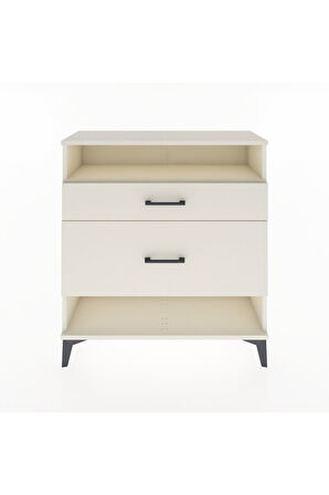 Arges Şifonyer Tek Raflı 2 Çekmeceli 88x30x96 Aytaşı-Aytaşı