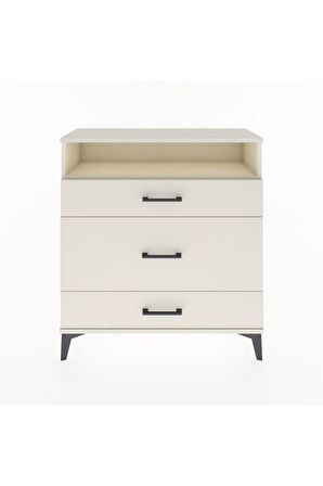 Arges Şifonyer Tek Raflı 3 Çekmeceli 88x30x96 Aytaşı-Aytaşı