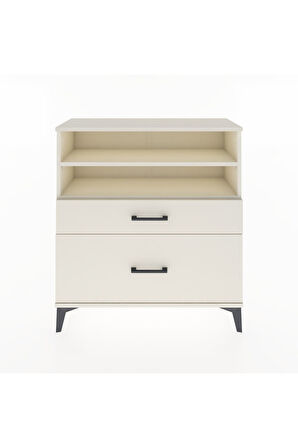 Arges Şifonyer 2 Raflı 2 Çekmeceli 88x30x96 Aytaşı-Aytaşı
