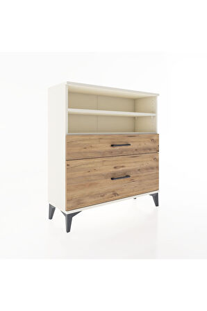 Arges Şifonyer 2 Raflı 2 Çekmeceli 88x30x96 Aytaşı-Çam