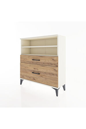 Arges Şifonyer 2 Raflı 2 Çekmeceli 88x30x96 Aytaşı-Çam