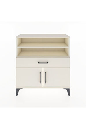 Arges Şifonyer 3 Raflı Tek Çekmeceli 2 Kapaklı 88x30x96 Aytaşı-Aytaşı