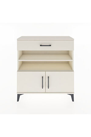 Arges Şifonyer 3 Raflı Tek Çekmeceli 2 Kapaklı 88x30x96 Aytaşı-Aytaşı