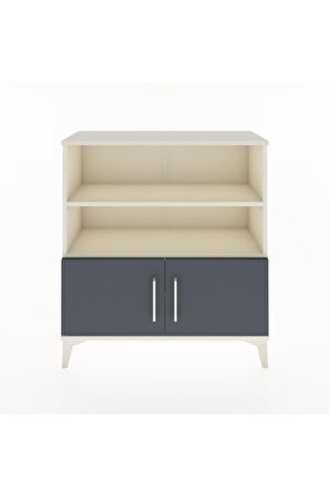 Arges Şifonyer 3 Raflı 2 Kapaklı 88x30x96 Aytaşı-Antrasit