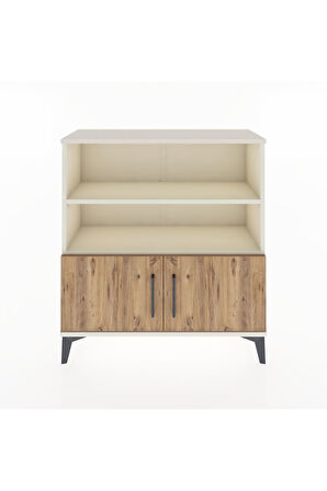 Arges Şifonyer 3 Raflı 2 Kapaklı 88x30x96 Aytaşı-Çam