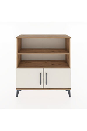 Arges Şifonyer 3 Raflı 2 Kapaklı 88x30x96 Çam-Aytaşı