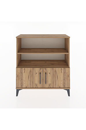Arges Şifonyer 3 Raflı 2 Kapaklı 88x30x96 Çam-Çam