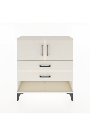 Arges Şifonyer 2 Raflı 2 Çekmeceli 2 Kapaklı 88x30x96 Aytaşı-Aytaşı