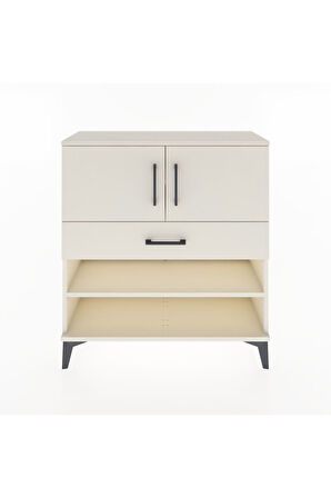 Arges Şifonyer 3 Raflı Tek Çekmeceli 2 Kapaklı 88x30x96 Aytaşı-Aytaşı