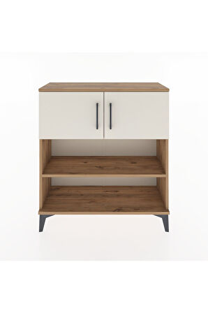 Arges Şifonyer 3 Raflı 2 Kapaklı 88x30x96 Çam-Aytaşı