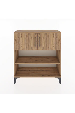 Arges Şifonyer 3 Raflı 2 Kapaklı 88x30x96 Çam-Çam