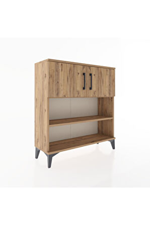 Arges Şifonyer 3 Raflı 2 Kapaklı 88x30x96 Çam-Çam