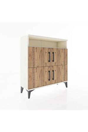 Arges Şifonyer 4 Raflı 4 Kapaklı 88x30x96 Aytaşı-Çam