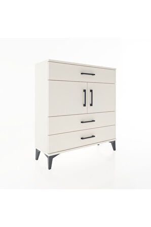 Arges Şifonyer 2 Raflı 3 Çekmeceli 2 Kapaklı 88x30x96 Aytaşı-Aytaşı