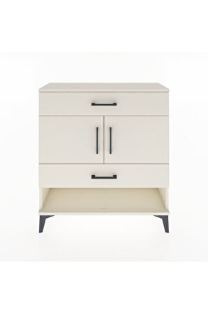 Arges Şifonyer 2 Raflı 2 Çekmeceli 2 Kapaklı 88x30x96 Aytaşı-Aytaşı