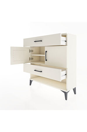 Arges Şifonyer 2 Raflı 2 Çekmeceli 2 Kapaklı 88x30x96 Aytaşı-Aytaşı