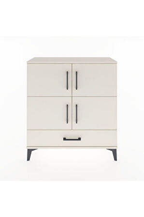 Arges Şifonyer 4 Raflı Tek Çekmeceli 4 Kapaklı 88x30x96 Aytaşı-Aytaşı