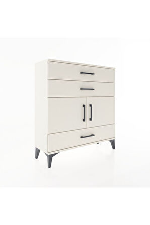 Arges Şifonyer 2 Raflı 3 Çekmeceli 2 Kapaklı 88x30x96 Aytaşı-Aytaşı