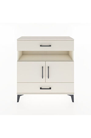 Arges Şifonyer 3 Raflı 2 Çekmeceli 2 Kapaklı 88x30x96 Aytaşı-Aytaşı