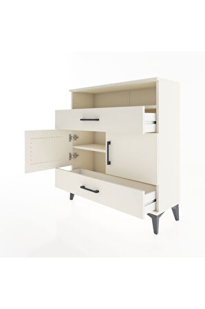 Arges Şifonyer 3 Raflı 2 Çekmeceli 2 Kapaklı 88x30x96 Aytaşı-Aytaşı