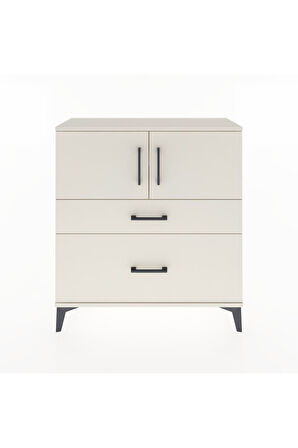 Arges Şifonyer 2 Raflı 2 Çekmeceli 2 Kapaklı 88x30x96 Aytaşı-Aytaşı