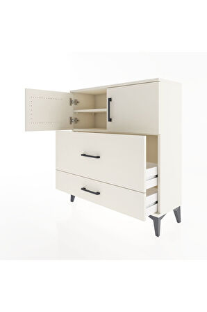 Arges Şifonyer 2 Raflı 2 Çekmeceli 2 Kapaklı 88x30x96 Aytaşı-Aytaşı