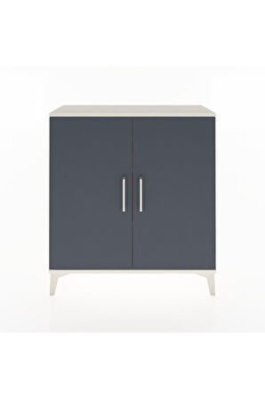 Arges Şifonyer 2 Raflı 2 Kapaklı 88x30x96 Aytaşı-Antrasit