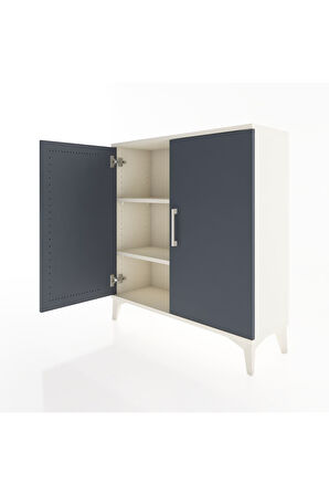 Arges Şifonyer 2 Raflı 2 Kapaklı 88x30x96 Aytaşı-Antrasit