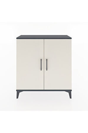 Arges Şifonyer 2 Kapaklı 88x30x96 Antrasit-Aytaşı