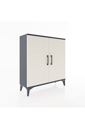 Arges Şifonyer 2 Kapaklı 88x30x96 Antrasit-Aytaşı