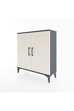 Arges Şifonyer 2 Kapaklı 88x30x96 Antrasit-Aytaşı