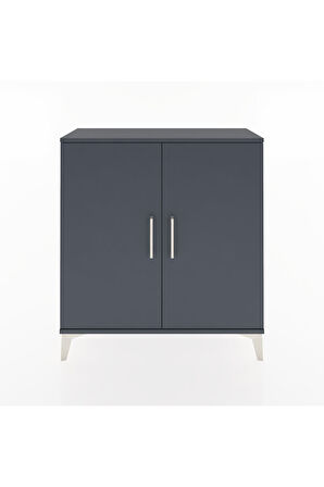 Arges Şifonyer 2 Kapaklı 88x30x96 Antrasit-Antrasit