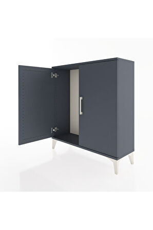 Arges Şifonyer 2 Kapaklı 88x30x96 Antrasit-Antrasit