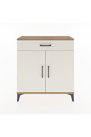 Arges Şifonyer 2 Raflı Tek Çekmeceli 2 Kapaklı 88x30x96 Çam-Aytaşı