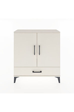 Arges Şifonyer 3 Raflı Tek Çekmeceli 2 Kapaklı 88x30x96 Aytaşı-Aytaşı