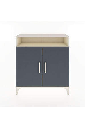 Arges Şifonyer 3 Raflı 2 Kapaklı 88x30x96 Aytaşı-Antrasit