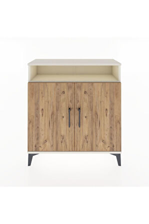 Arges Şifonyer 3 Raflı 2 Kapaklı 88x30x96 Aytaşı-Çam