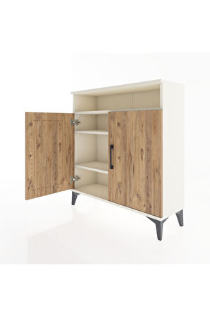 Arges Şifonyer 3 Raflı 2 Kapaklı 88x30x96 Aytaşı-Çam