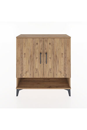 Arges Şifonyer 3 Raflı 2 Kapaklı 88x30x96 Çam-Çam