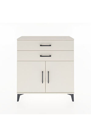 Arges Şifonyer Tek Raflı 2 Çekmeceli 2 Kapaklı 88x30x96 Aytaşı-Aytaşı
