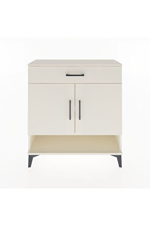 Arges Şifonyer 2 Raflı Tek Çekmeceli 2 Kapaklı 88x30x96 Aytaşı-Aytaşı